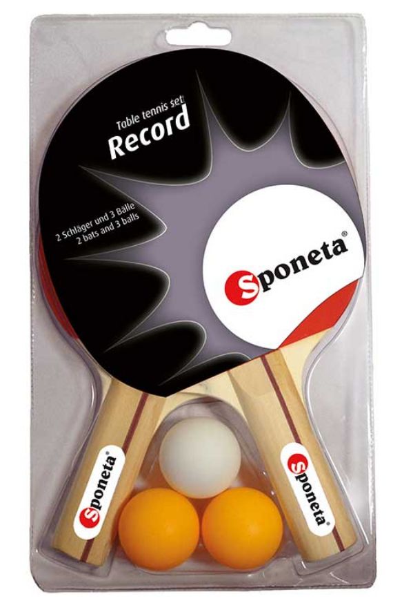 Slika Set loptica za stolni tenis i reketa Sponeta Record