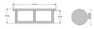 Slika Lounge stol EGO  Φ 92 cm