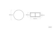 Slika Lounge stol EGO  Φ 92 cm