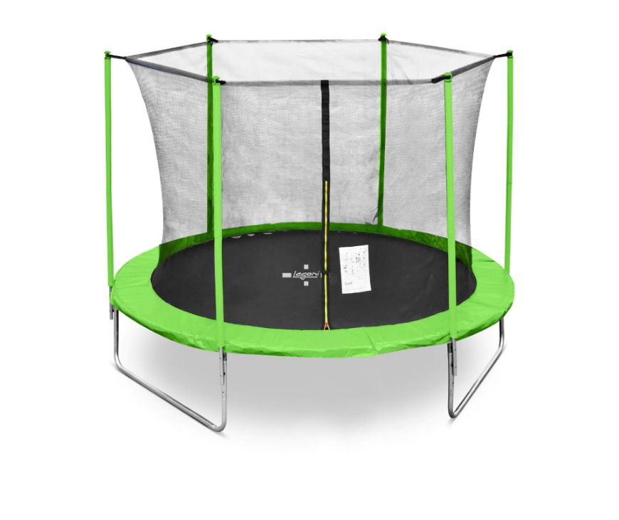 Slika Trampolin LEGONI FUN sa zaštitnom mrežom 305 cm, zelen