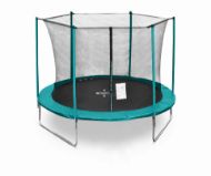 Slika Trampolin LEGONI FUN sa zaštitnom mrežom 366 cm, tamno zeleni