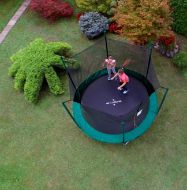 Slika Trampolin LEGONI FUN sa zaštitnom mrežom 366 cm, tamno zeleni
