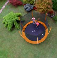 Slika Trampolin LEGONI SPACE sa zaštitnom mrežom 366 cm, narančasti