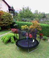 Slika Trampolin LEGONI SPACE sa zaštitnom mrežom 305 cm, crni