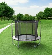 Slika Trampolin LEGONI AERO sa zaštitnom mrežom 366 cm, crni